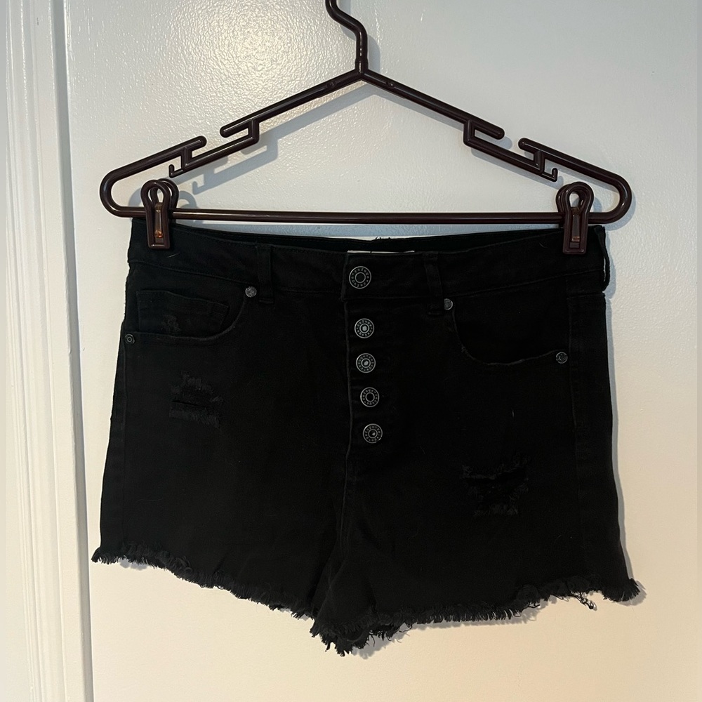 High waisted cut off jean shorts